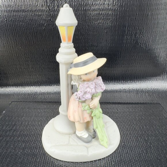 Enesco Kim Anderson Ceramic Figurine I Believe In You Lavender Is Positive 1998 - Picture 8 of 11